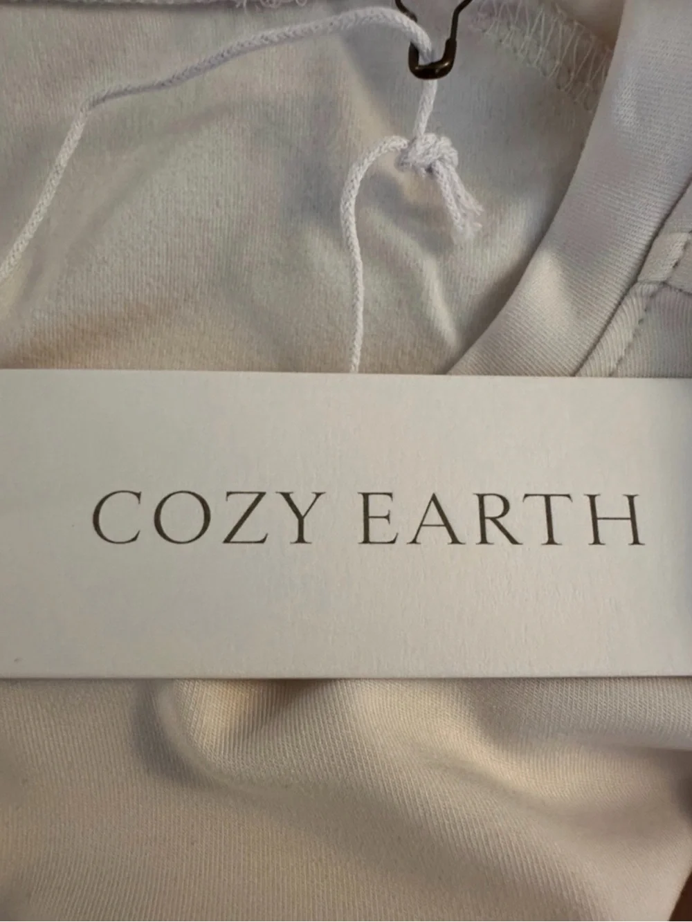 Cozy Earth Bamboo Ultra Soft Raglan Pullover Crew Top Ivory Size XXL 895